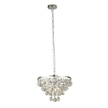 Svietidlá Searchlight - Michelle 4Lt Pendant - 
Chrome with Rain Drop Glass | KÓD: 9634-4CC