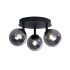 Crosby 3Lt Semi-Flush, Gold with Opal Glass Balls