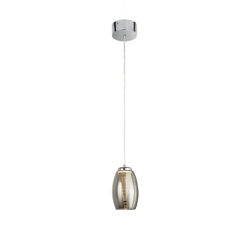 Svietidlá Searchlight - Cyclone Pendant - Chrome & Smoked Glass | KÓD: 97291-1SM