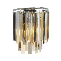 Clarissa 2Lt Wall Light - Chrome & Mixed Glass - 9832-2CC 9832-2CC