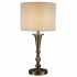 Rachel Table Lamp - Black Metal, Satin Silver & Chrome Shade