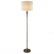 Oscar Floor Lamp - Antique Brass & Linen Shade