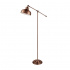 Gallow Floor Lamp - Gold Metal, Marble Base & Fabric Shade