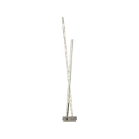 Clover  Floor Lamp - Chrome Metal & Clear Crystal - EU2112CC EU2112CC