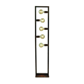 Svietidlá Searchlight - Oblong 5Lt Floor Lamp - Rustic Brown Metal | KÓD: EU24101-5RU