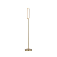 Mod LED Floor Lamp, Satin Brass Metal, Opal Acrylic & Clear - EU26252SB EU26252SB