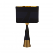 AURA CHROME TABLE LAMP WITH 1 x E27 HOLDER AND LED BASE WITH CRYSTAL GLASS DETAIL