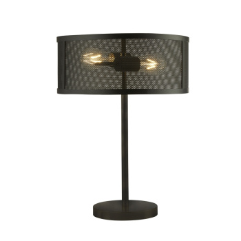Svietidlá Searchlight - Fishnet 2Lt Table Lamp - Matt Black Metal | KÓD: EU2822-2BK