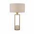 FRINGE 1LT TABLE LAMP - BLACK SHADE WITH GOLD CHAIN