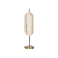 Capsule LED Table Lamp, Satin Brass Metal and Acrylic Shade - EU28805SB EU28805SB