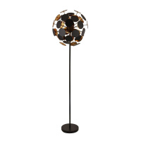 Discus 4Lt Floor Lamp - Black Metal, Black & Gold PC Discs - EU3079BG EU3079BG