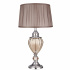 Greyson Table Lamp - Clear Glass Urn & Pewter Pleated Shade