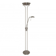 Mother & Child Dimmable Floor Lamp - Satin Silver