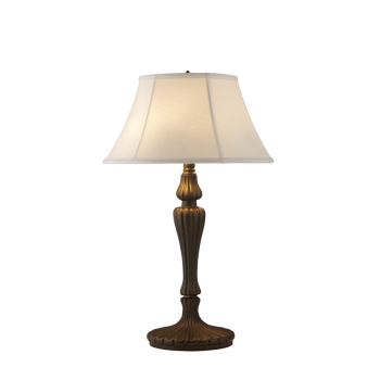 Svietidlá Searchlight - Amy 1Lt Table Lamp with Linen Shade | KÓD: EU46091WH