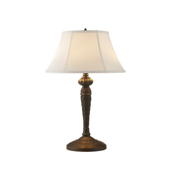 Svietidlá Searchlight - Amy 1Lt Table Lamp with Linen Shade | KÓD: EU46092WH
