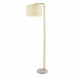 Gallow Floor Lamp - Gold Metal, Marble Base & Fabric Shade