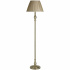 Flemish Table Lamp - Antique Brass Spindle & Pleated Shade