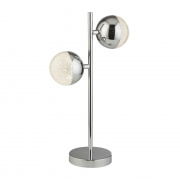 AURA CHROME FLOOR LAMP WITH 1 x E27 HOLDER AND LED WITH CRYSTAL GLASS