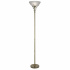 Linea Uplighter Floor Lamp -Antique Brass & Acid Glass