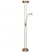 Mother & Child Dimmable Floor Lamp - Satin Silver