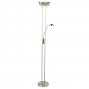 Mother & Child LED Dimmable Floor Lamp - Satin Silver