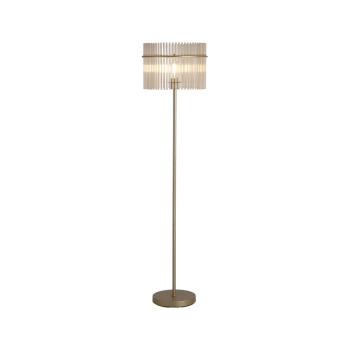 Svietidlá Searchlight - Swizzle 1Lt Floor Lamp, Gold Metal with Champagne Rods | KÓD: EU55626CP