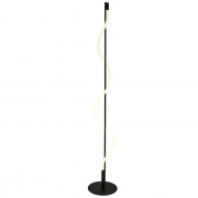 Serpent LED Floor Lamp - Black Metal & Acrylic