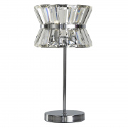 Uptown 2Lt Table Lamp - Chrome with Clear Crystal