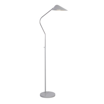 Svietidlá Searchlight - Swan Floor Lamp - Chrome & White Metal | KÓD: EU60420WH