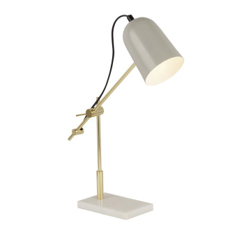 Svietidlá Searchlight - x Odyssey Table Lamp - Grey & Gold Metal & Marble | KÓD: EU60880GY