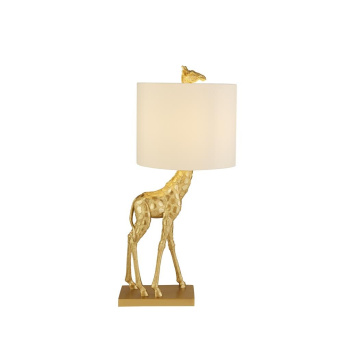 Svietidlá Searchlight - Giraffe Table Lamp - Gold With Ivory Shade | KÓD: EU60887