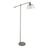 x Canterbury Floor Lamp - Clear Glass & Grey Task