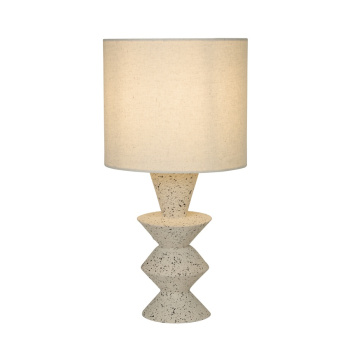 Svietidlá Searchlight - Malacca Table Lamp - Stoneware & White Fabric Shade | KÓD: EU62021CR