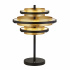 VENICE 1LT OUTDOOR POST (740MM HEIGHT) - BLACK WITH WATER GLASS