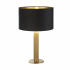 London Table Lamp - Knurled Gold, Green Velvet Shade