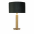 London Table Lamp - Knurled Gold,  Black Velvet Shade