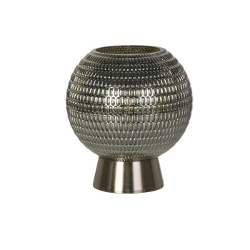 Svietidlá Searchlight - Mila Table Lamp - Brass Metal & Green Glass | KÓD: EU67008PB