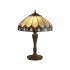 PEARL BRONZE/CLEAR/BROWN/PURPLE TIFFANY TABLE LAMP