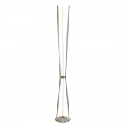 AURA CHROME FLOOR LAMP WITH 1 x E27 HOLDER AND LED WITH CRYSTAL GLASS