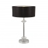 NEW ORLEANS 1LT CHROME TABLE LAMP WITH BLACK SHADE/SILVER INNER