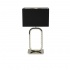FINESSE 1LT FLOOR LAMP WITH WAVEY BAR DETAIL - BLACK WITH GOLD LAMPHOLDERS