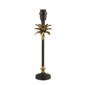 Svietidlá Searchlight - Base Only - Palm Table Lamp - Satin Brass & Black Metal | KÓD: EU81210BK