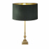 Whitby Table Lamp - Antique Brass & Black Velvet Shade