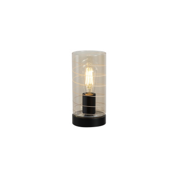 Svietidlá Searchlight - Broughton 1Lt Table Lamp, Amber Glass | KÓD: EU82329AM
