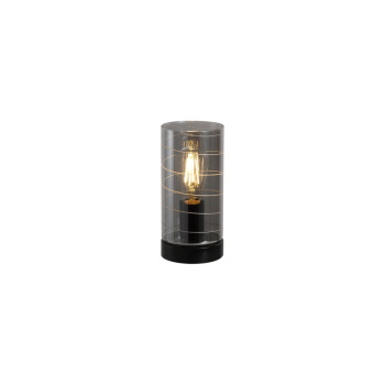 Svietidlá Searchlight - Broughton 1Lt Table Lamp, Smoked Glass | KÓD: EU82329SM