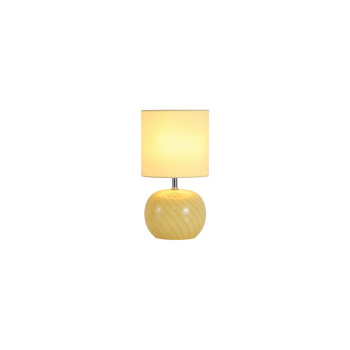 Svietidlá Searchlight - Fete 1Lt Table Lamp, Yellow Glass with Linen Shade | KÓD: EU85474YL