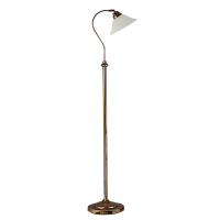 Adjustable  Floor Lamp - Antique Brass Metal & Scavo Glass - EU9122AB EU9122AB