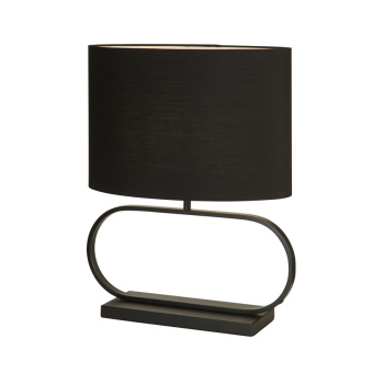 Svietidlá Searchlight - Sleek Table Lamp - Black Metal with Black shade | KÓD: EU92101BK