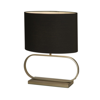 Svietidlá Searchlight - Sleek Table Lamp - Bronze Metal with Black shade | KÓD: EU92102BK