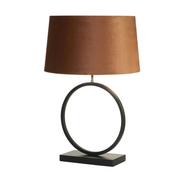 Svietidlá Searchlight - Elegant Table Lamp -Matt Black Metal With Burnt Orange Shade | KÓD: EU93101OR